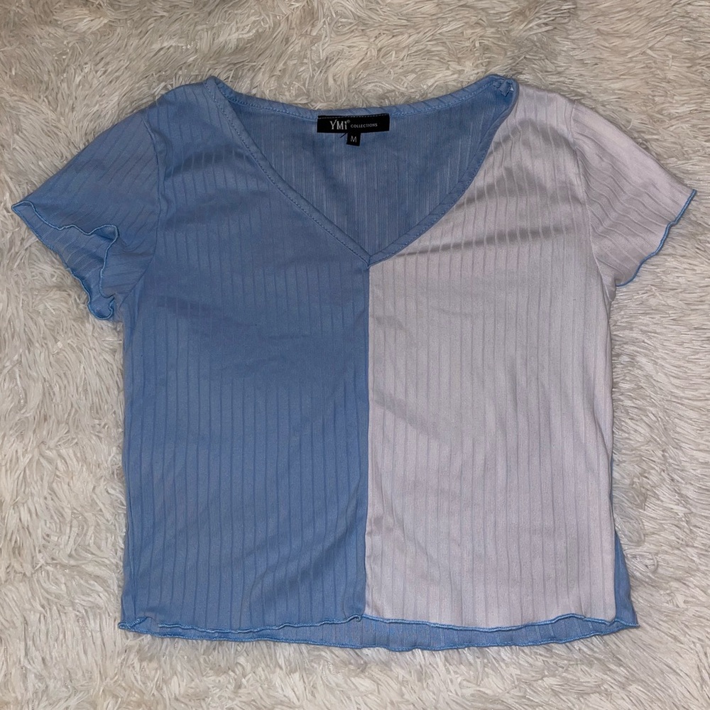 Super Soft YMI Split Color Top
